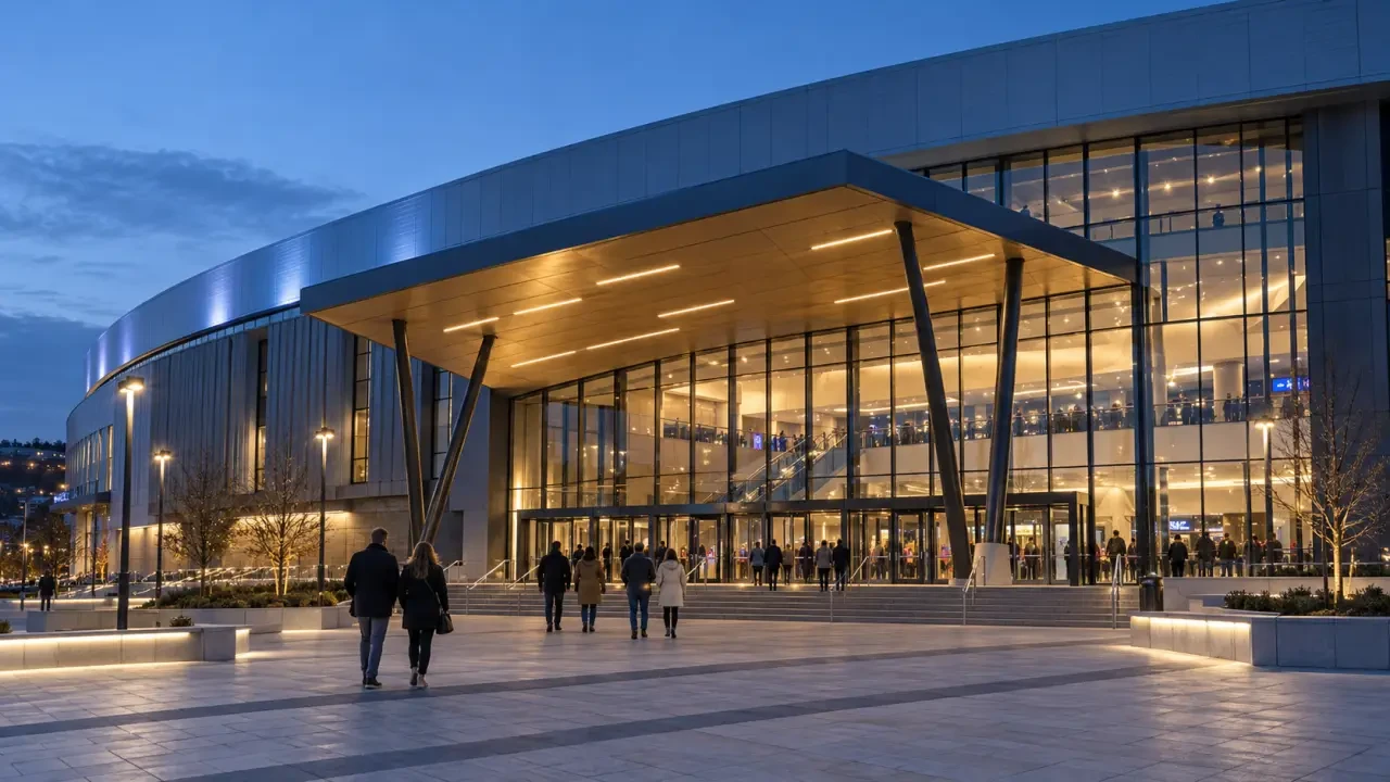Utilita Arena Sheffield exterior and main entrance