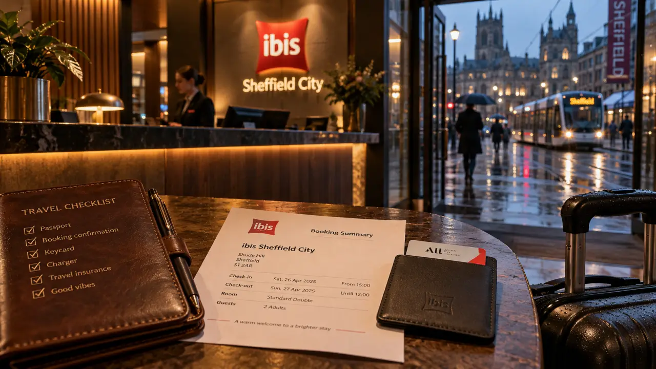 hotel sheffield ibis reception desk in city centre