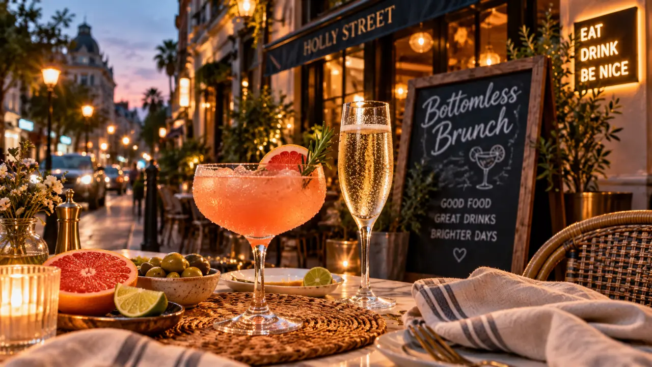 turtle bay sheffield bottomless brunch drinks outside restaurant